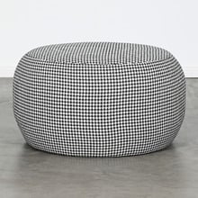 Houndstooth Cranston Upholstered Ottoman